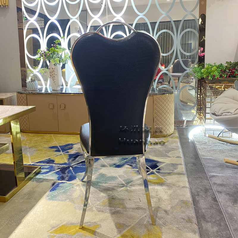 Fashion design crown royal chair cheap hotel chairs with stainless steel frame