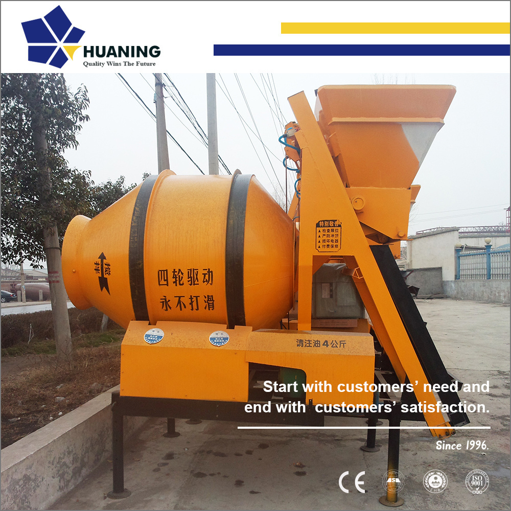 Productivity 18-20 m3/h JZM500 Concrete Mixer for accomplishing small scale concrete construction jobs