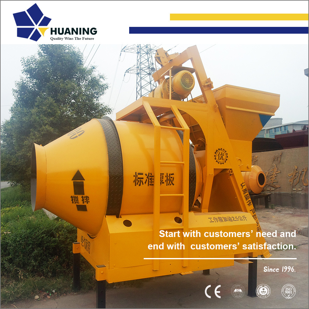 Productivity 18-20 m3/h JZM500 Concrete Mixer for accomplishing small scale concrete construction jobs