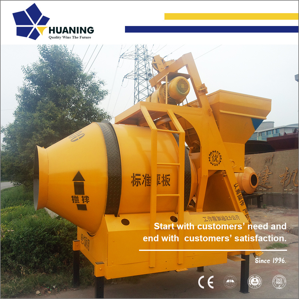 Productivity 18-20 m3/h JZM500 Concrete Mixer for accomplishing small scale concrete construction jobs