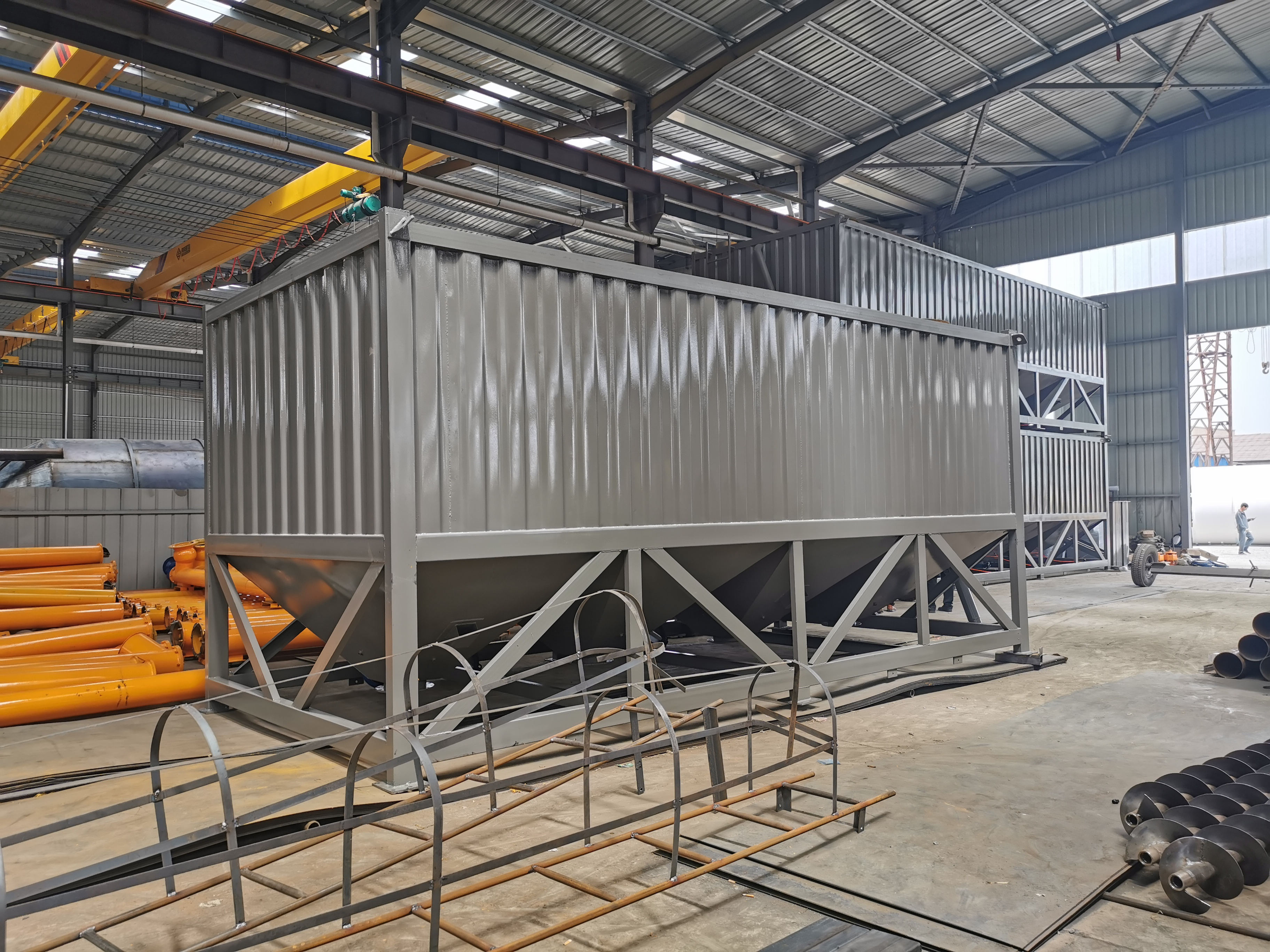 50T Horizontal Type Cement Silo From China