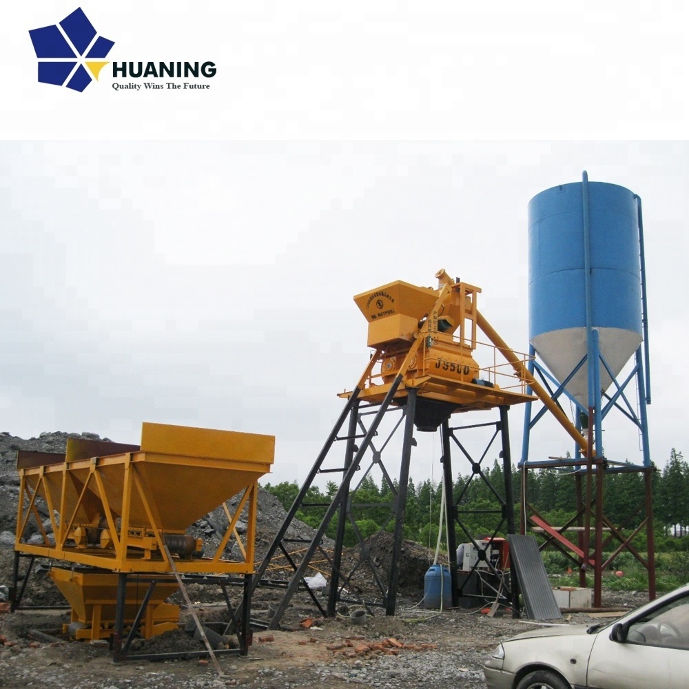 Factory Price HZS25 Mini Stationary Concrete Batching Plant