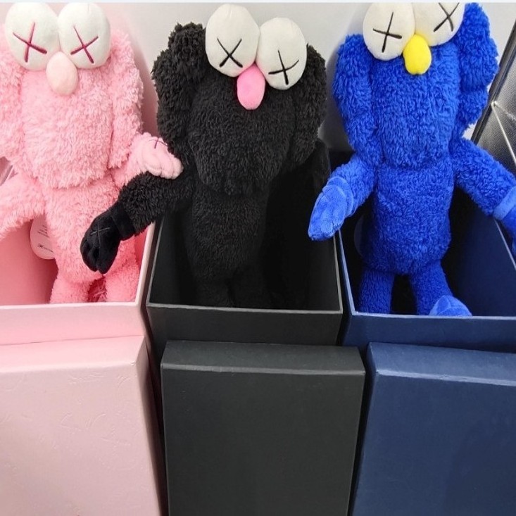 Ready to ship 45cm Rabbit Plush Toy BFF Life Size Kow Stuffed Sesame Street Plush Toys Dolls For Gift With color box packing