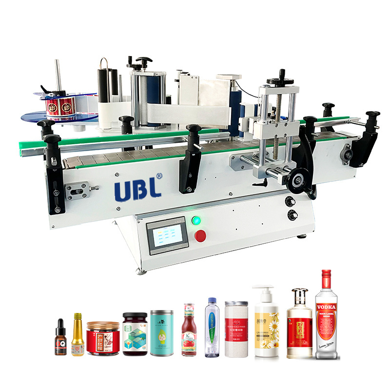 Huanlian Filling Production Line Jar Capping Sticker Adhesive Pet Bottle Oil Water Labeling Machine for Water Bottles