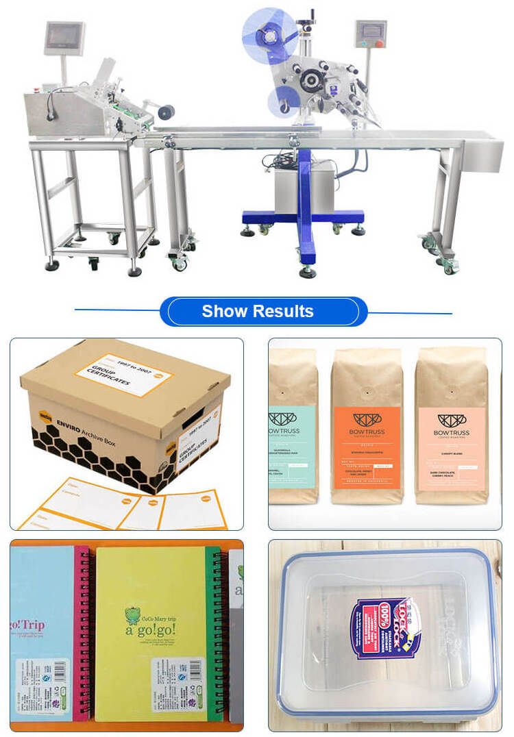 Huanlian Automatic Flat Bag Labeling Machine automatic flat labeling machine automatic glue paper labeling machine