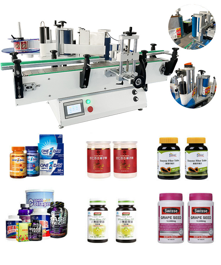 Jar Labeling Machine Wine Semi Automatic Labeler Applicator Manual Honey Sticker Label Machine for Round Bottles