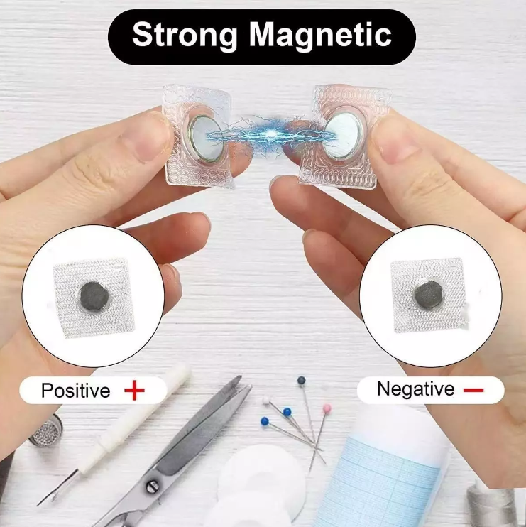 Washable Waterproof Sewing Clothing technology good price sewing magnet disc PVC coating neodymium magnetic snap button