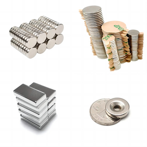 Industrial N35 Grade Neodymium Magnet Composite Iron Nitride and Ndfeb Gold Nickel Coated Magnetic Material Sheet Cylinder