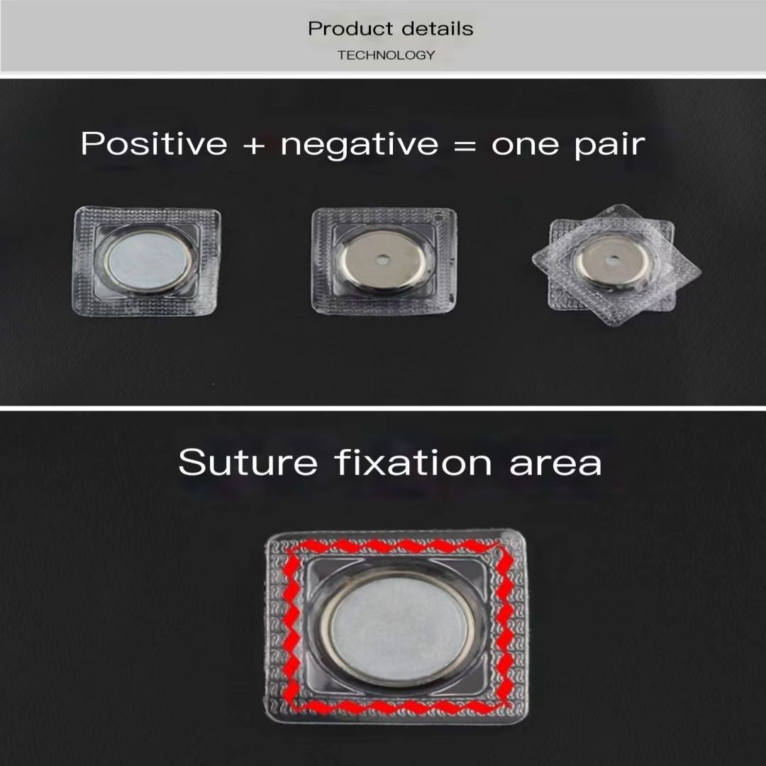 Washable Waterproof Sewing Clothing technology good price sewing magnet disc PVC coating neodymium magnetic snap button