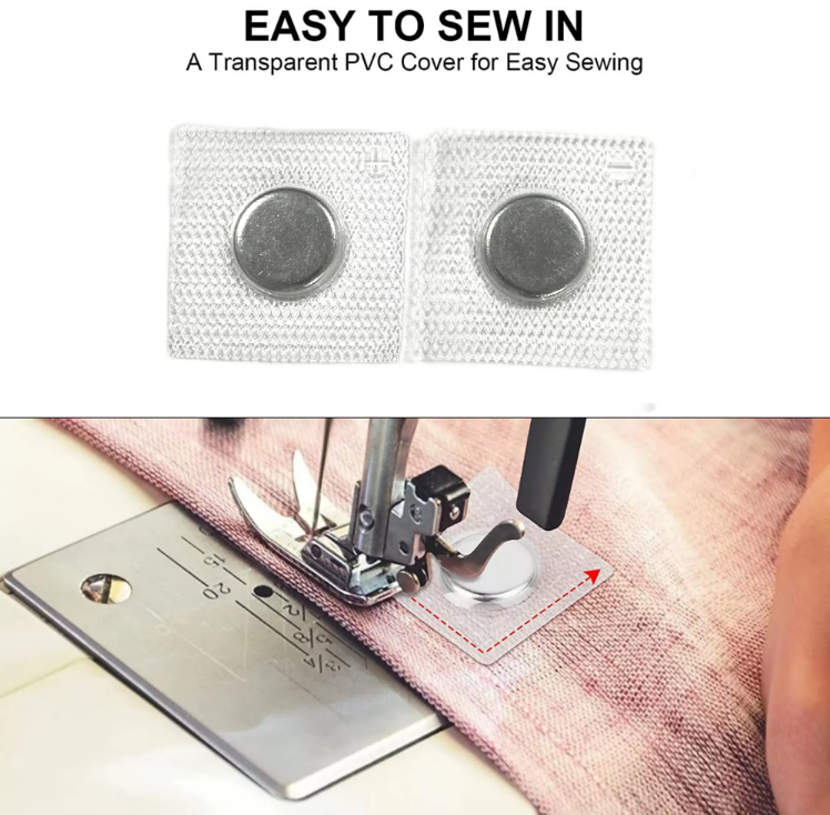 Washable Waterproof Sewing Clothing technology good price sewing magnet disc PVC coating neodymium magnetic snap button