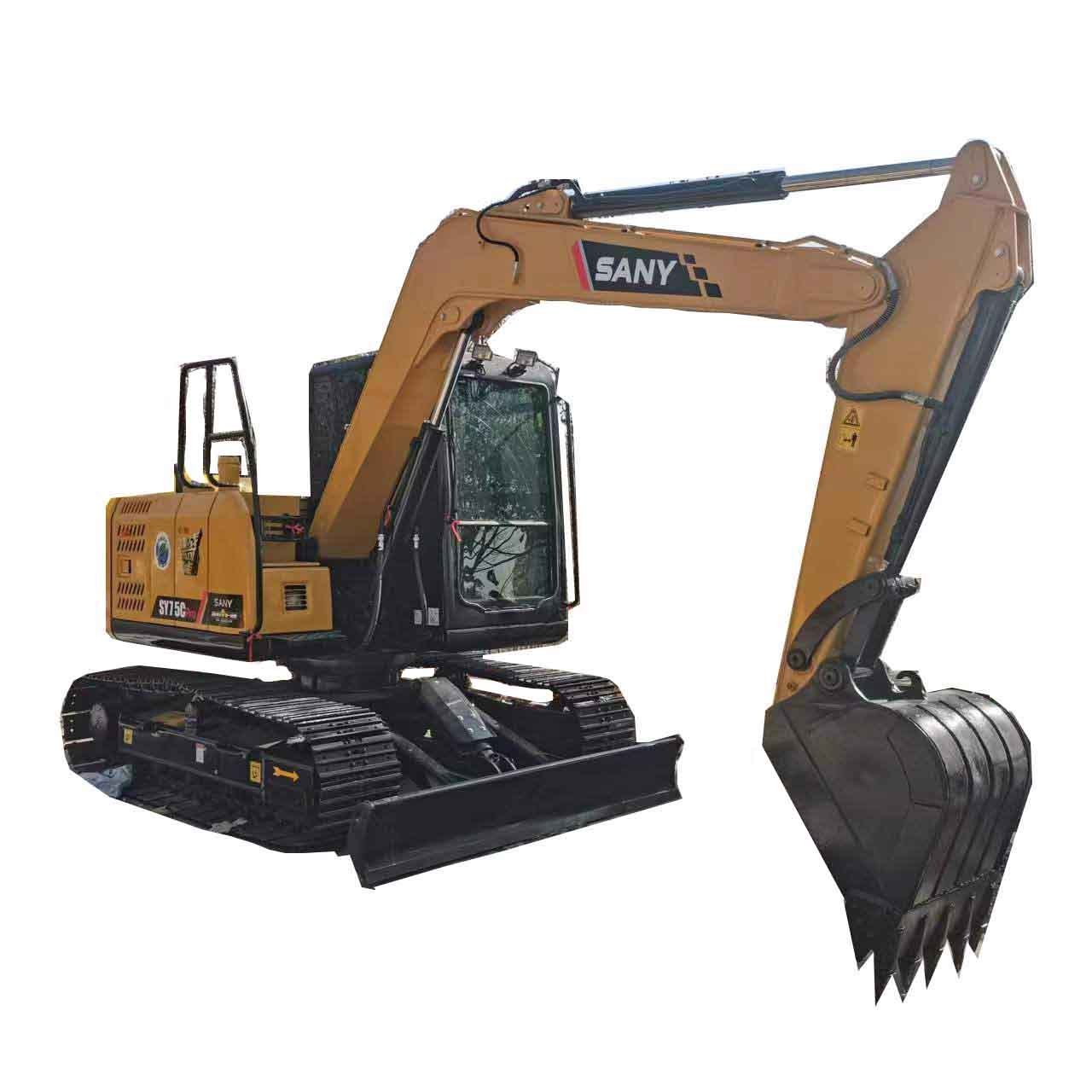 Used high quality Chinese brand SANY sy75c 75c-9 excavator used mini excavators cheaper price 7.5Ton sany75 for sale