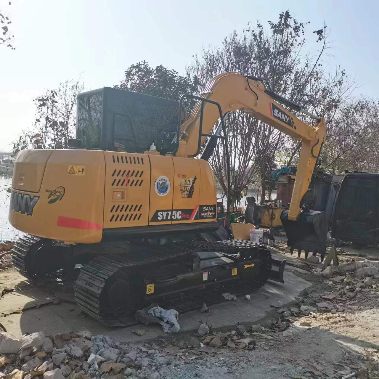 Used high quality Chinese brand SANY sy75c 75c-9 excavator used mini excavators cheaper price 7.5Ton sany75 for sale