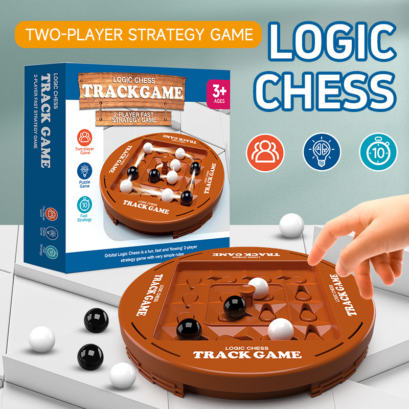 New 2024 Logic Chess Track Board Game Toy Move Independently Cognitive Ability Educational Battle Chess Toys For Adults and Kids