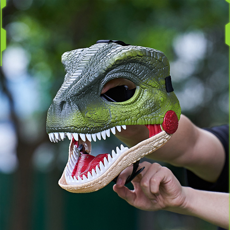 Dinosaur Mask with Opening Jaw, Dinosaur Toys Head Halloween Festival Dinosaur Costumes Party Masquerade Mask