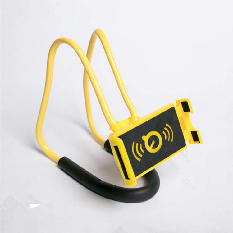 Metal cell phone neck Strap holder colorful lazy desk holder for smart phone