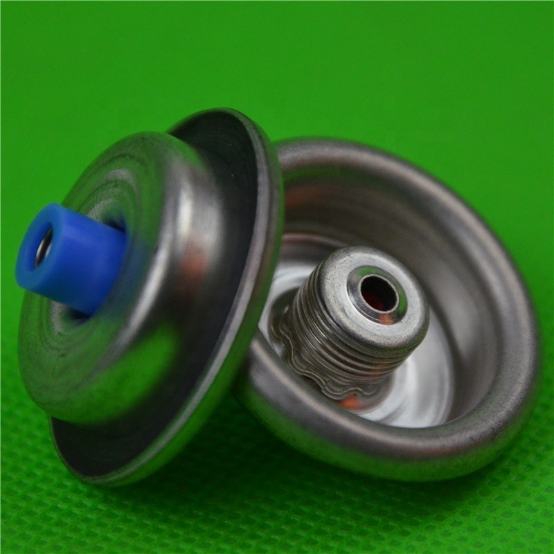 7/16NS screw valve with single layer or double layer for butane & propane gas can