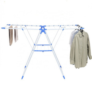 Wholesale Balcony Airfoil  Folding Hanger Shoes Clothes Drying Rack