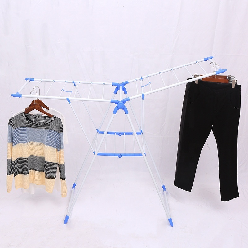 Wholesale Balcony Airfoil  Folding Hanger Shoes Clothes Drying Rack