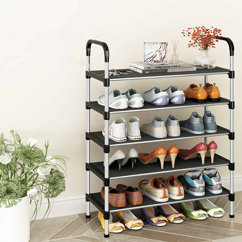 Factory Direct 5 layers Multilayer Shoes Storage Organizer Shelf Metal Removable Shoe Rack