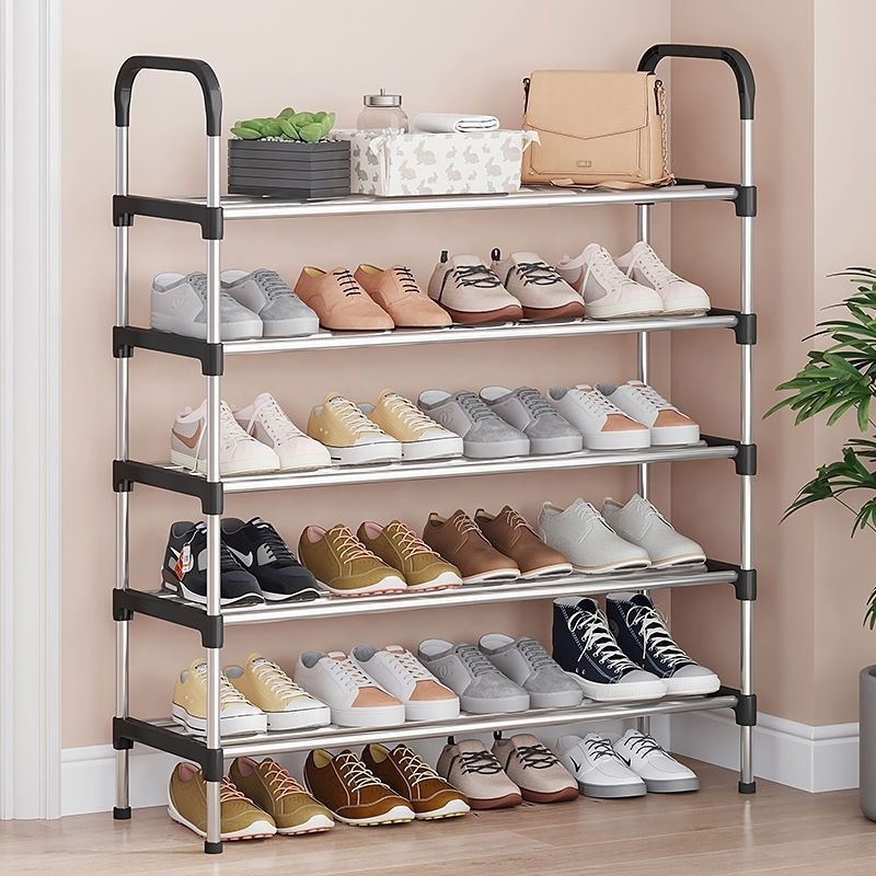 Factory Direct 5 layers Multilayer Shoes Storage Organizer Shelf Metal Removable Shoe Rack