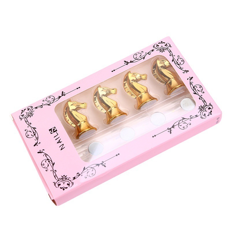 OEM Nail Practice Stand Horse Head False Nail Tips Display Holder Magnetic Nail Tips Stand DIY Fingernail Art Display Stand