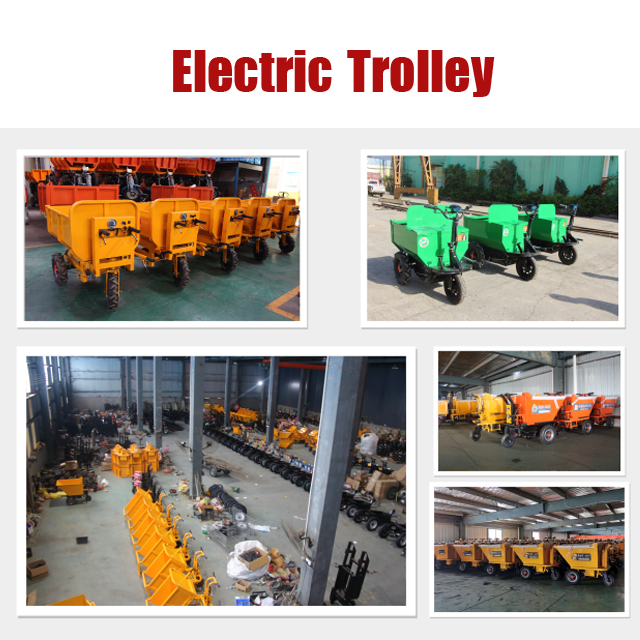 Lowest Price Trolley Electric Dump Bucket Three - Wheel Electric Trolley Manual Engineering Dump Hand Cart