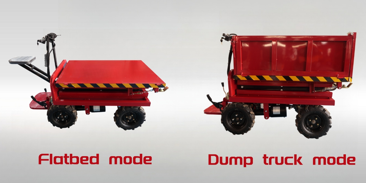 Multifunctional Dump Truck With Electric Lifting Platform