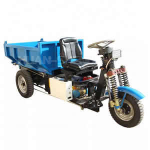 3 Wheels Electric Tricycle Motorcycle Open Dumper Truck 3Tons Carrying Cargo Automatic Hydraulic Lifting System Trike