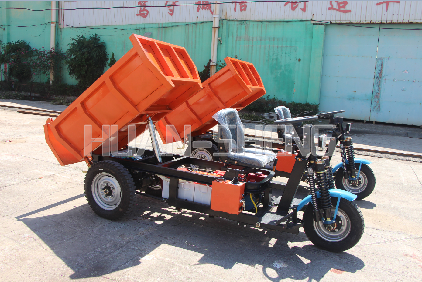 Three Wheels Dumper Mining Safety 3 Wheel Motorcycle Dump Truck for Sale