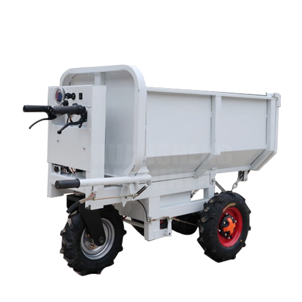 Construction Site 800kg Capacity Heavy Duty Hand Trolley Electric Wheelbarrow With Bucket