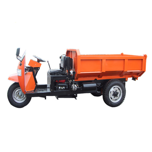 Small Diesel Dumper Tricycle  3000kg Trike 3 ton Tipper Pick Up Diesel Dump Truck for sale