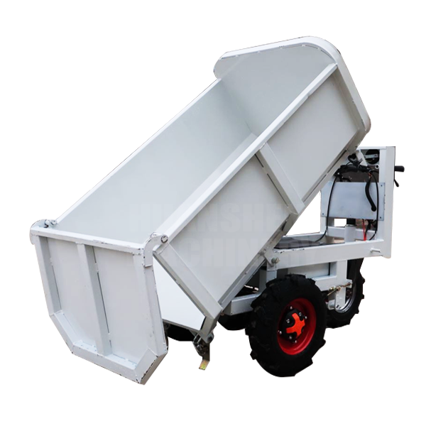 Construction Site 800kg Capacity Heavy Duty Hand Trolley Electric Wheelbarrow With Bucket