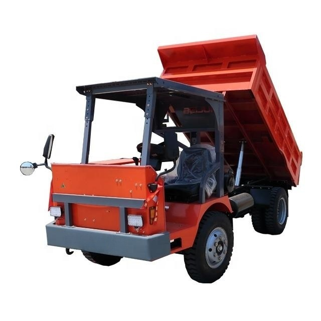 Cheap Widely Used Truck 4 Wheel Drive Small Site Dumper Mini Dump  Electric Four-Wheel Dumper for Sale