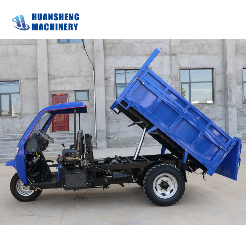 HuanSheng Small Tipper Truck Dimensions 3.8X1.4X1.7m Off Road Tipper Truck 25hp Tipper Truck Engine