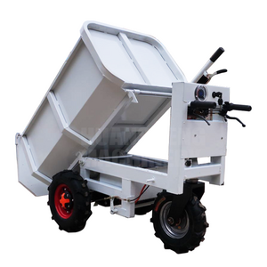 Construction Site 800kg Capacity Heavy Duty Hand Trolley Electric Wheelbarrow With Bucket