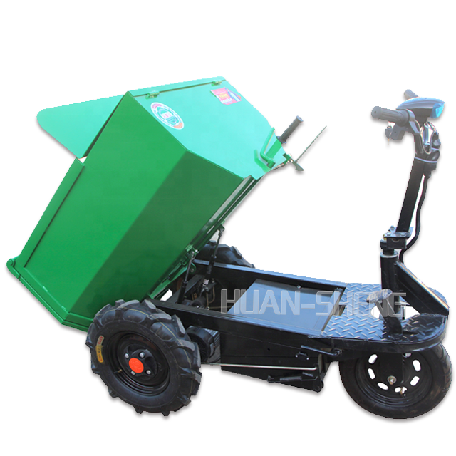 Lowest Price Trolley Electric Dump Bucket Three - Wheel Electric Trolley Manual Engineering Dump Hand Cart