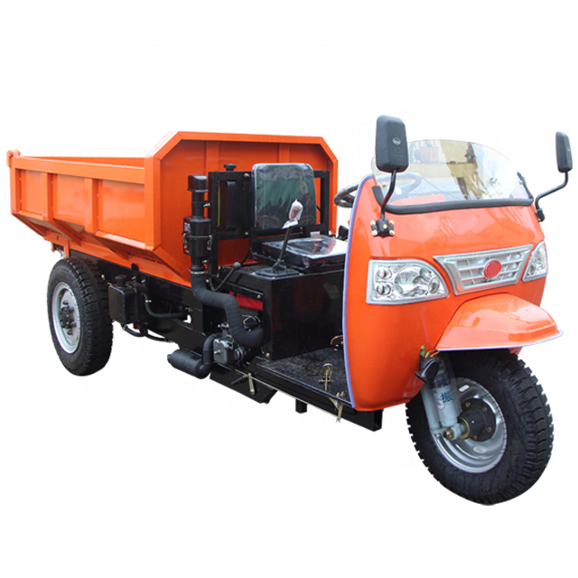 HuanSheng Tricycles With Hydraulic Lift 3 Wheel Dumper Truck For Cargo Delivery Coal Mining Dumper Truck For Sale