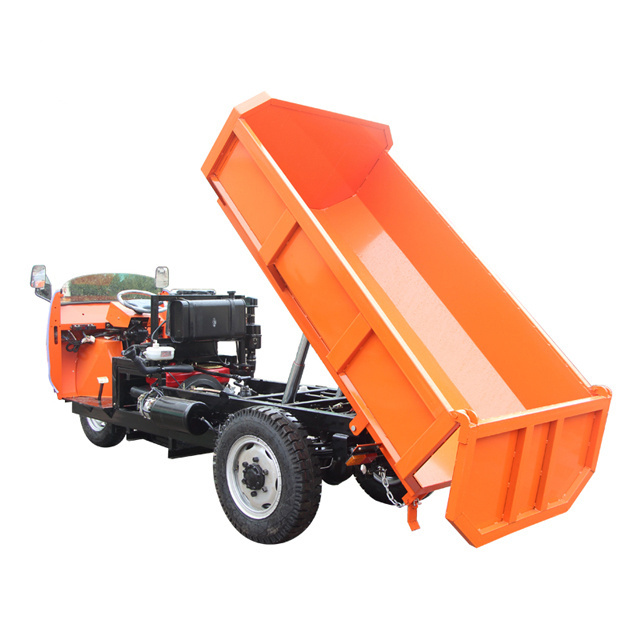 Small Diesel Dumper Tricycle  3000kg Trike 3 ton Tipper Pick Up Diesel Dump Truck for sale