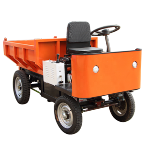 Cheap Widely Used Truck 4 Wheel Drive Small Site Dumper Mini Dump  Electric Four-Wheel Dumper for Sale