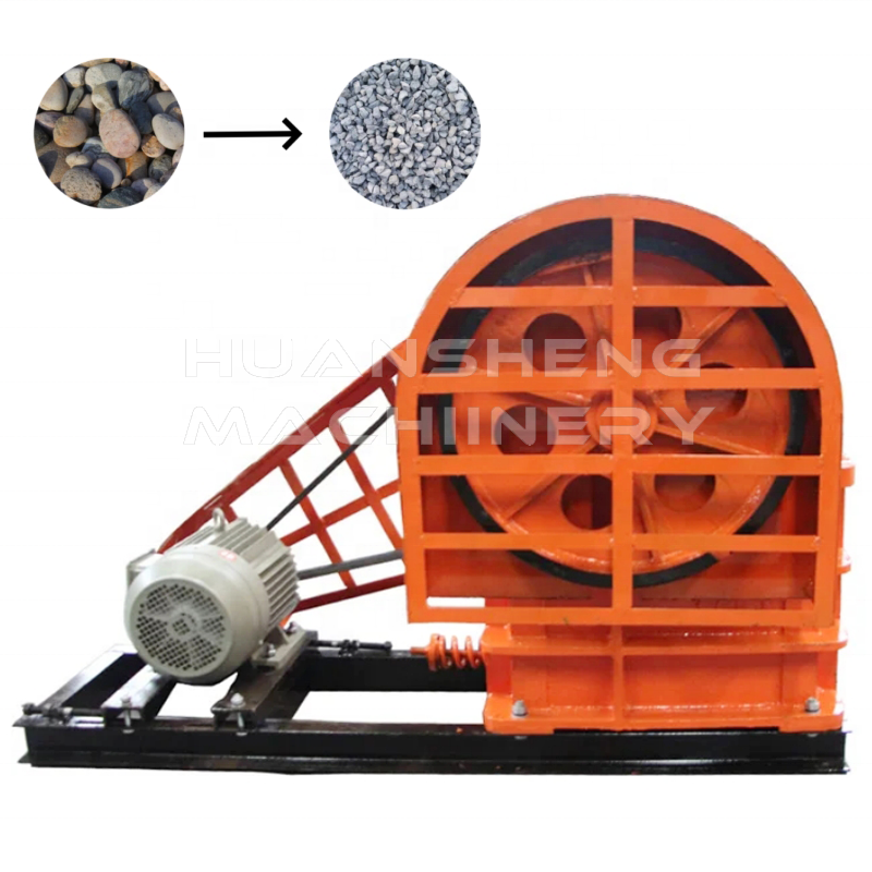 HuanSheng Jaw Crusher 500x750 Portable Mini Jaw Crusher Electric Mobile Jaw Crusher