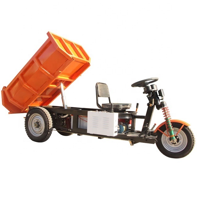 HuanSheng New Energy 3 Wheel Waste Motorcycle Mini Electric Tricycle Garbage Dumper Truck For Sale