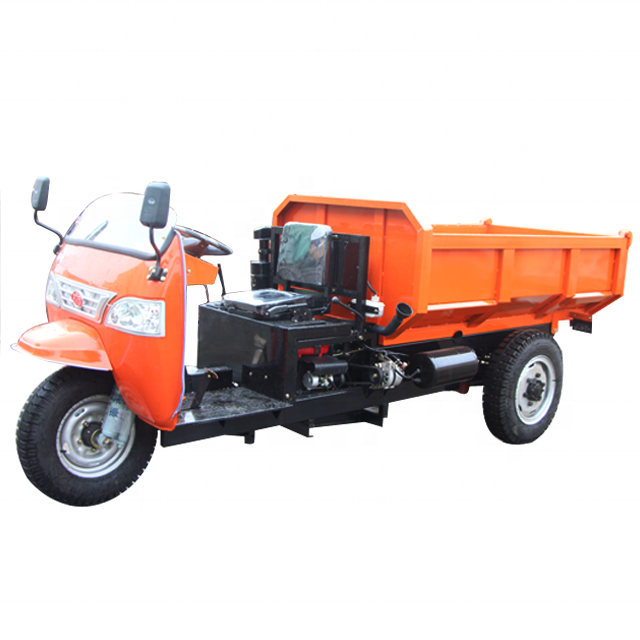 HuanSheng Tricycles With Hydraulic Lift 3 Wheel Dumper Truck For Cargo Delivery Coal Mining Dumper Truck For Sale