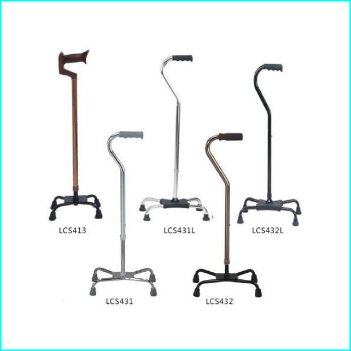 Medical crutches walkers: The elderly can walk with four crutches to support walking with walking sticks