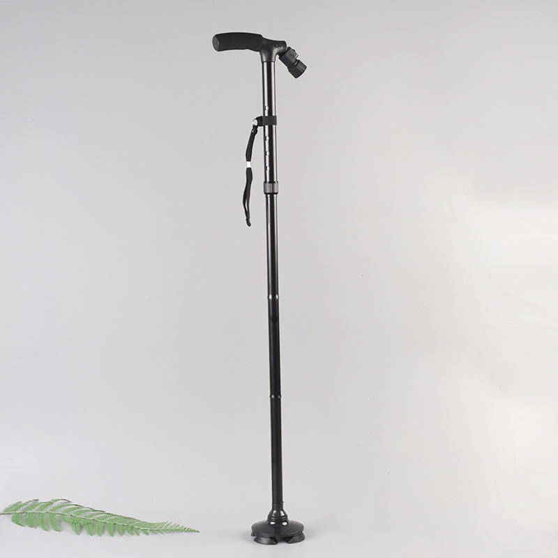 Adjustable cane crutches folded easy to carry adults and elderly anti-slip crutches