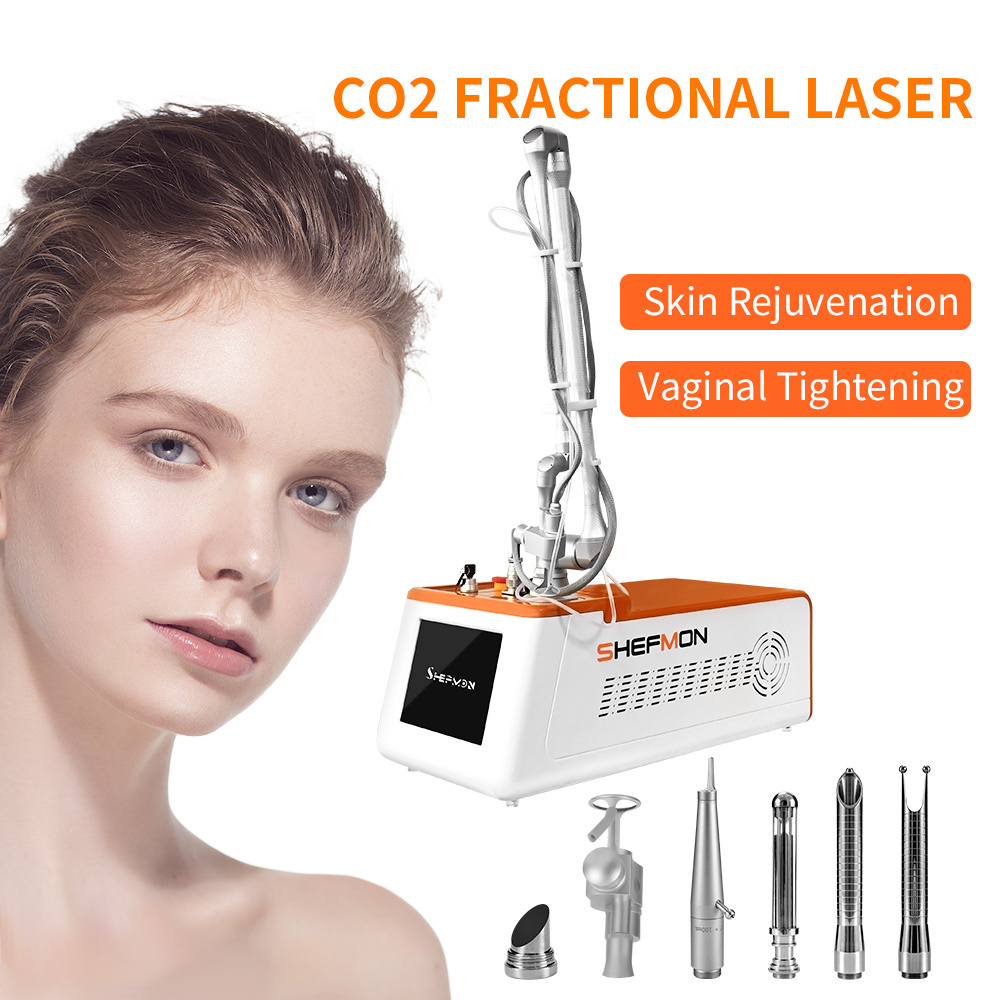 Huanshi skin resurfacing fractional co2 laser machine for dark skin scar removal vaginal tightening / laser co2 fraccionado