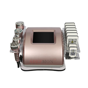 Hot selling cheap rf cavitation 6 in 1 lipo cavitation laser slimming machine