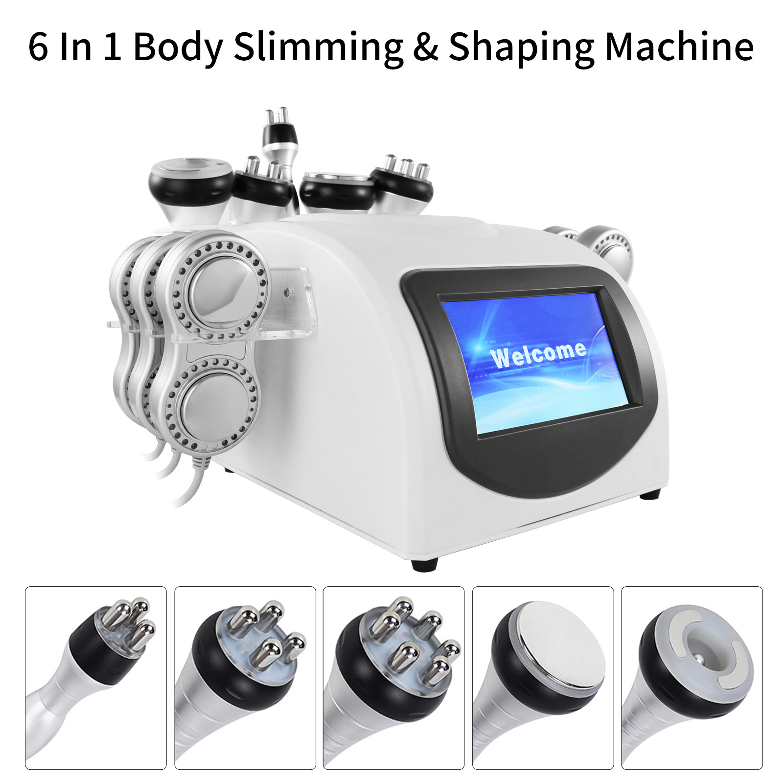 Best selling 6 in 1 40k ultrasonic cavitation laser kim 8 new body fat cavitation rf vacuum slimming machine