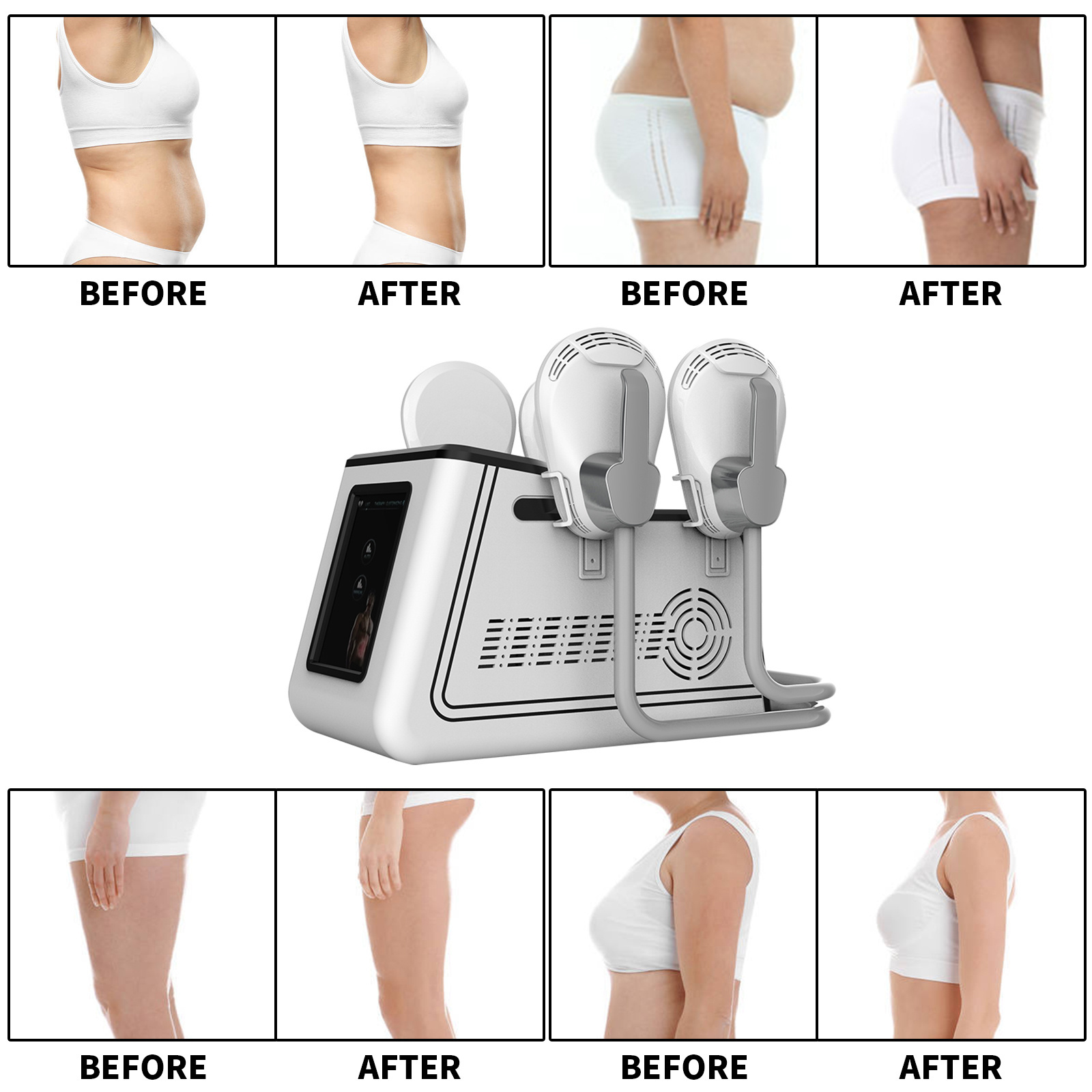 Huanshi Hot Selling emslim slimming machine 4 handles ems slim neo rf muscle sculpting machine