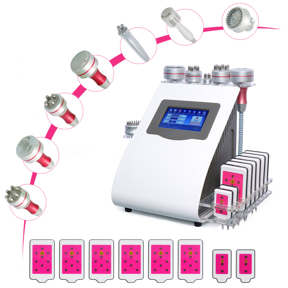 Fast slim 9 in 1 80K cavit Lipo rf cavit slimming machine 80 k professional 6-1