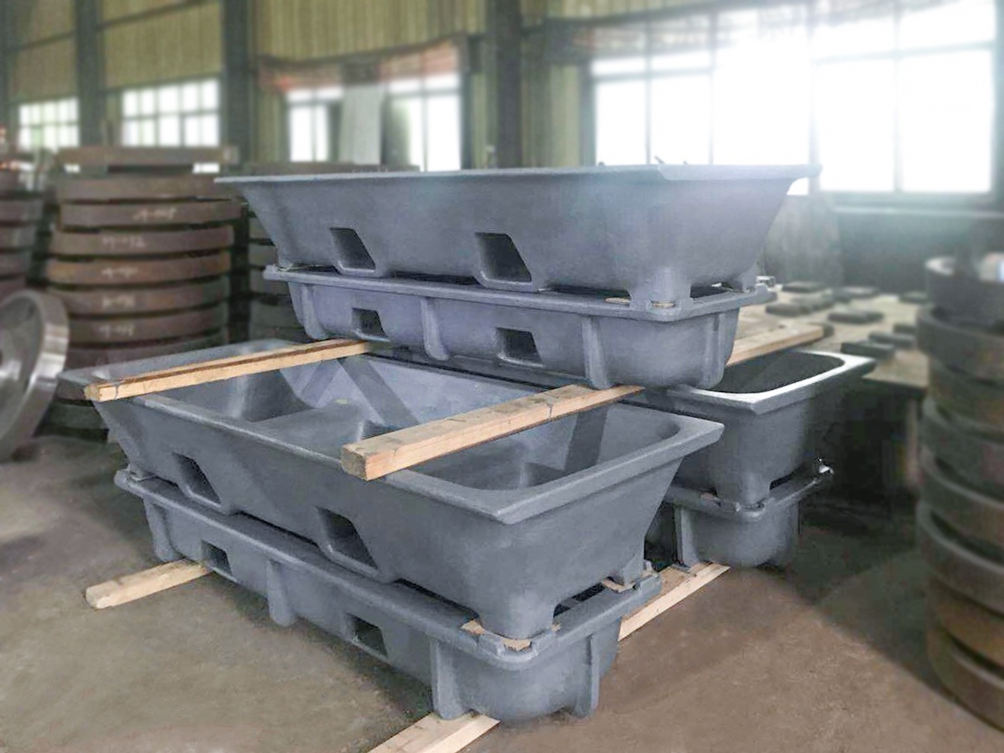 Custom Casti Iron cast steel Aluminum Magnesium Zinc Lead Ingot Mold Sow Mould dross pan dross bin skim pan skim pot